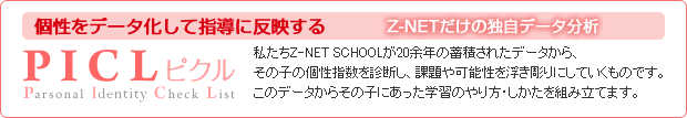 個性をデータ化して指導に反映する【PICL（ピクル）】