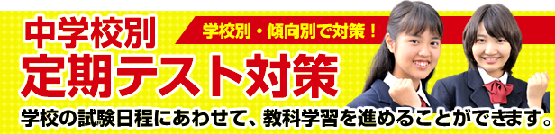 中学校別 定期テスト（定期考査）傾向別対策　勉強セミナー